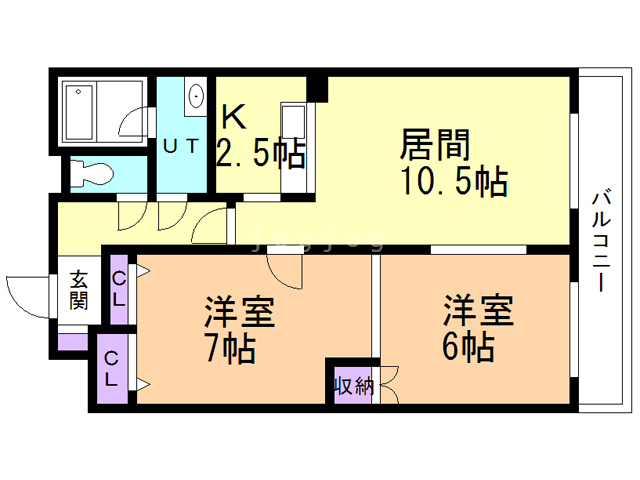 リリーコート平岸の間取り