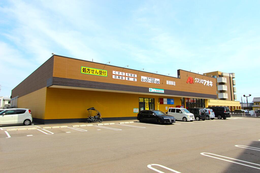 ドラックストア　クスリのアオキ新根塚店（ドラッグストア）まで12m