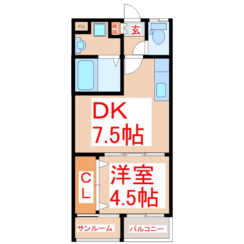 ＣＬＯＵＤ９　２ｎｄの間取り
