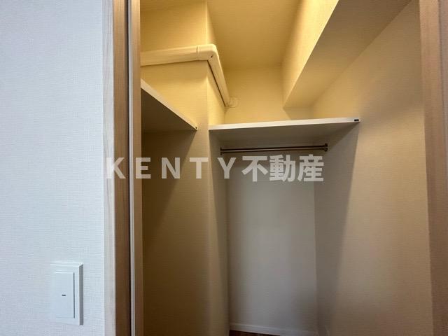 収納　たっぷりとした収納スペースです