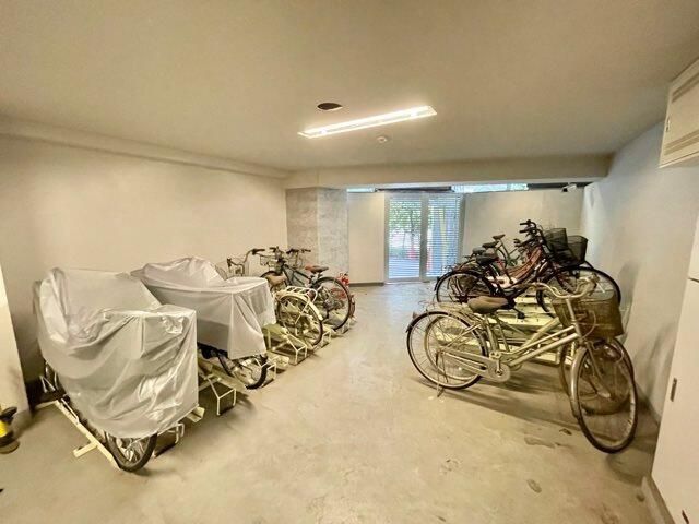 駐車場　駐輪場です。