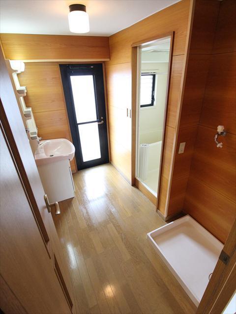 洗面設備　松山市祝谷　フラットパインヒル　洗面所