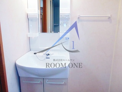 洗面設備　洗面台です。