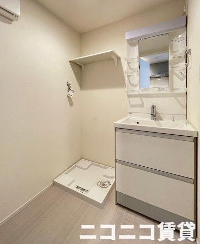 洗面設備　モデルルームの為、現状を優先致します。