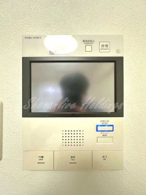 セキュリティ　モニター付きインターホンでセキュリティ安心♪