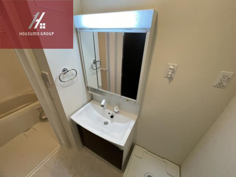 洗面設備　広い洗面スペース