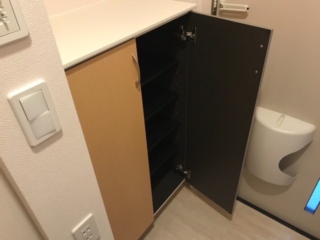 玄関　玄関にウェルカムグッズが飾れるスペースあり☆