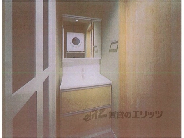 洗面設備　完成予想パース