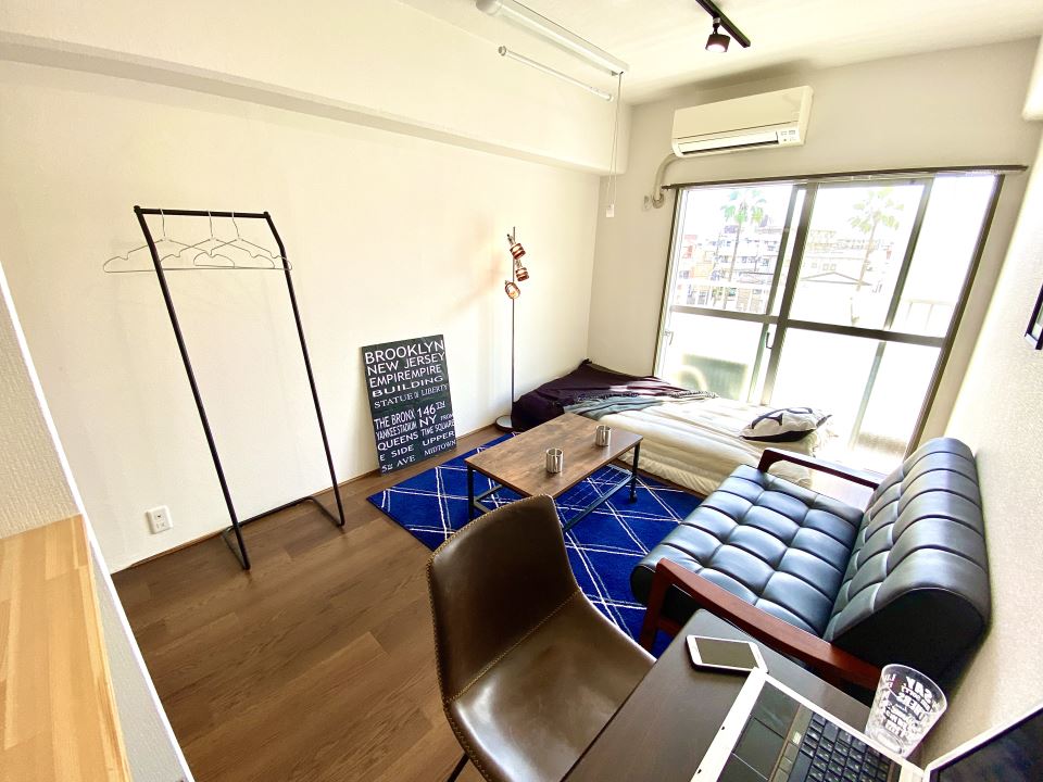 その他設備　室内物干しも付けました