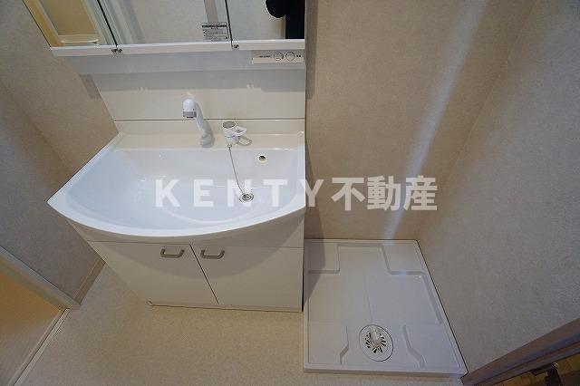 洗面設備　広い洗面スペース