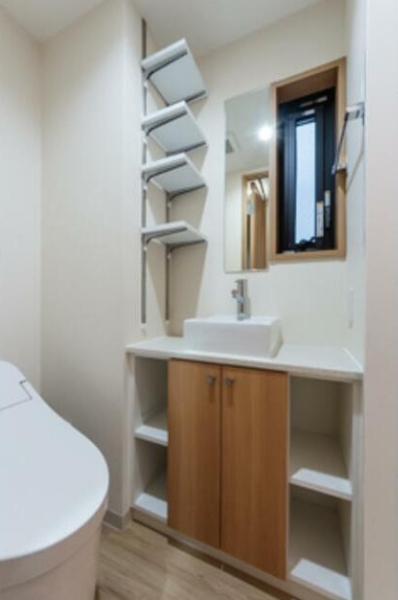 洗面設備　独立洗面台です