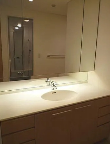 洗面設備　※別部屋の参考写真です。