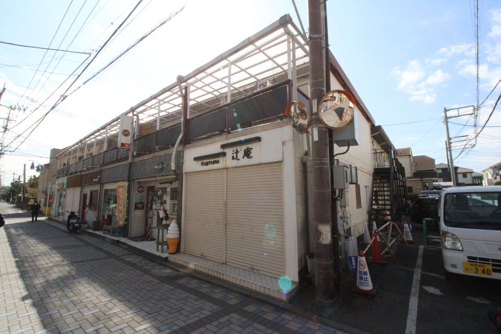 建物外観　1Ｆテナントで2Ｆ貸室のアパート！！