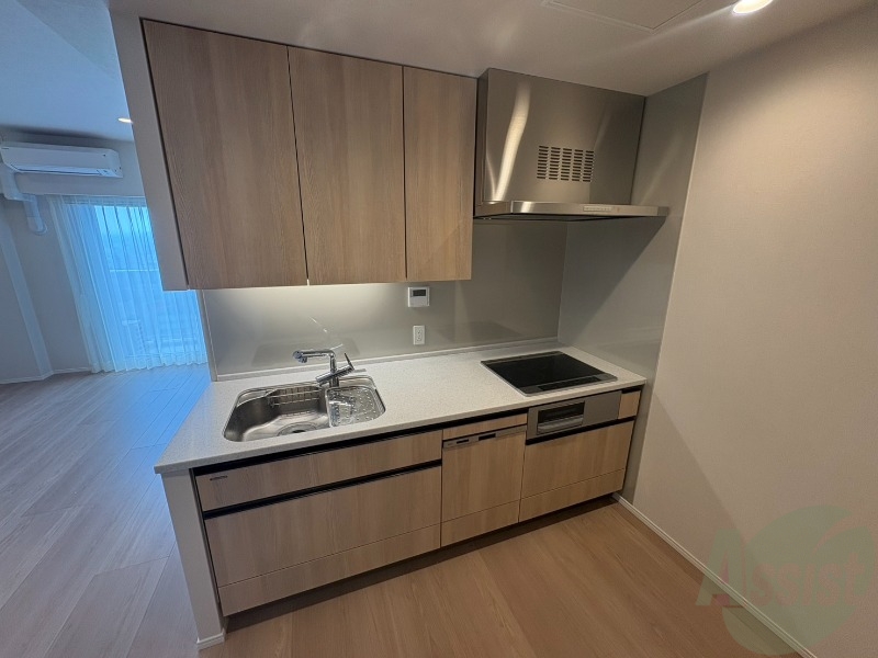 キッチン　３口システムキッチンなので、すぐお料理に使えます！