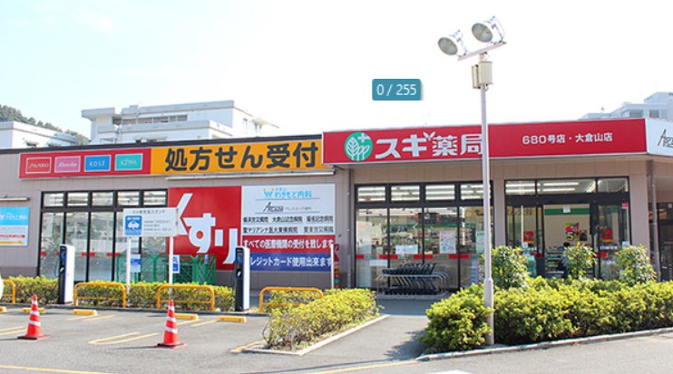 ドラックストア　スギ薬局 大倉山店（ドラッグストア）まで294m