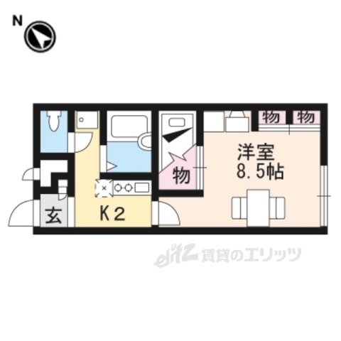 レオパレスメゾンこなん IIの間取り写真