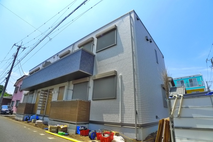 建物外観　建築中