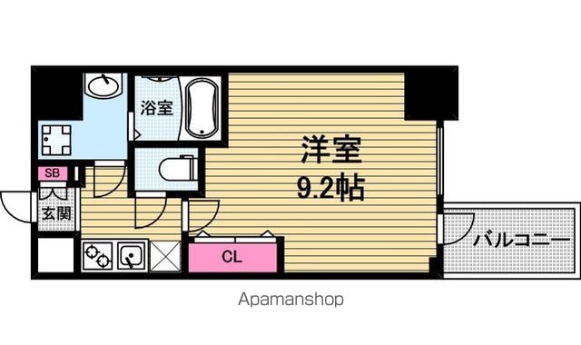 メインステージ心斎橋EASTの間取り写真
