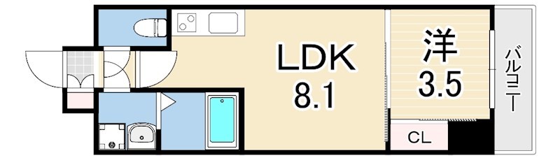 LIVIAZ KOBE LAMERの間取り写真