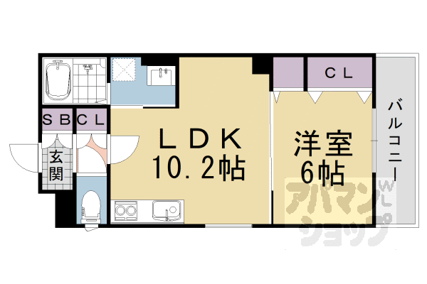 クリエオーレ滝ノ町の間取り写真