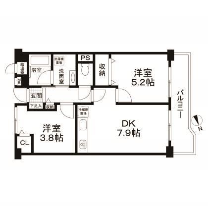 ライオンズマンション墨田の間取り写真