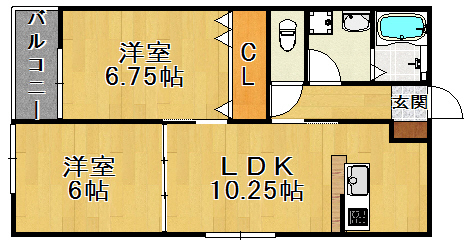 ＪＲ博多南線 博多南駅 徒歩42分 3階建 築14年の間取り写真