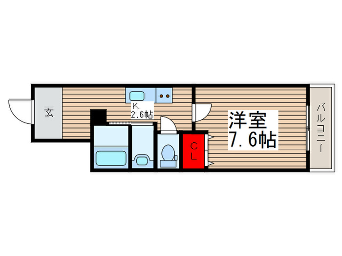 クレア栄町の間取り写真