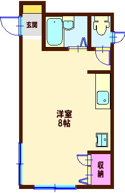 東急大井町線 下神明駅 徒歩3分 2階建 築19年の間取り写真