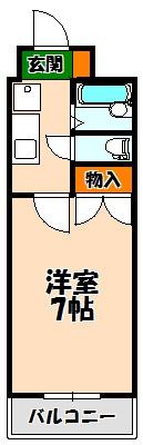 ＪＲ山陰本線 松江駅 バス乗車時間：20分 最寄りバス停で下車 徒歩2分 3階建 築31年の間取り写真