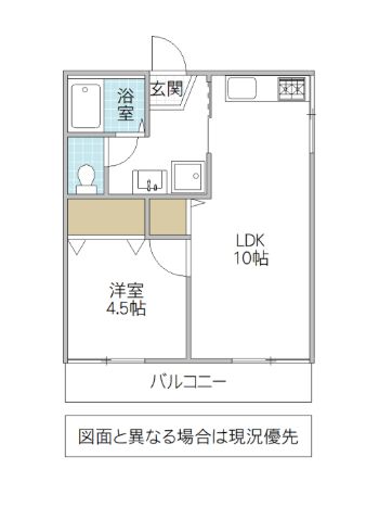 鹿島ハイツの間取り写真
