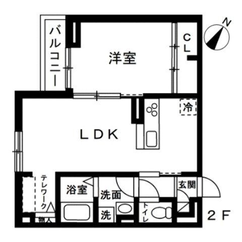 ＪＲ埼京線 北戸田駅 徒歩8分 3階建 築1年の間取り写真