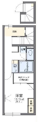 レオパレスクレアトゥールの間取り写真
