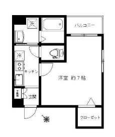 b’CASA門前仲町の間取り写真