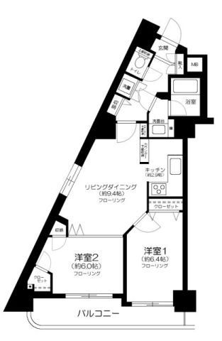 ＪＲ山手線 田端駅 徒歩11分 13階建 築24年の間取り写真