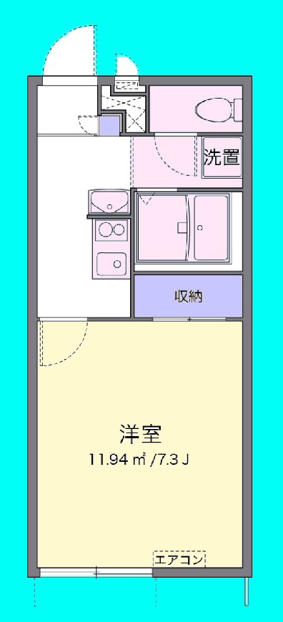ＪＲ外房線 茂原駅 徒歩25分 2階建 築22年の間取り写真