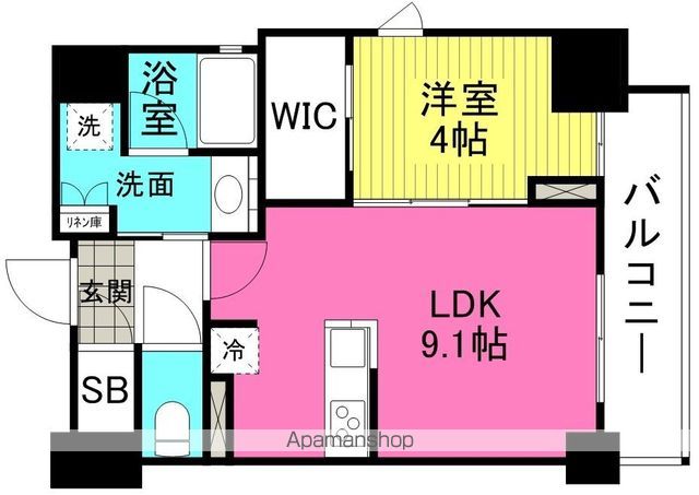 ＪＲ大阪環状線 福島駅 徒歩13分 10階建 築8年の間取り写真