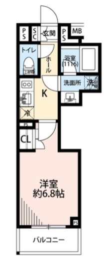 プレール・ドゥーク中野南台の間取り写真