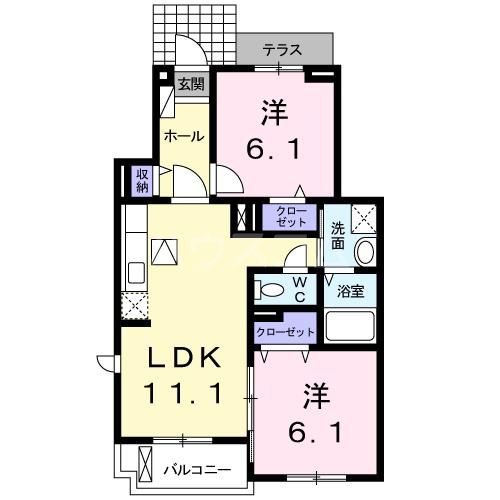 Belle fleurの間取り写真