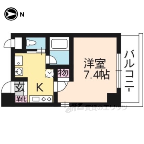 BelleVille千本今出川の間取り写真