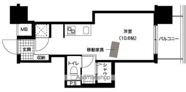 レジディア西新の間取り写真