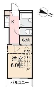 高松市福岡町のアパートの間取り