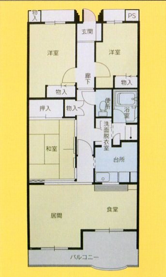 マロニエハイツ今泉の間取り