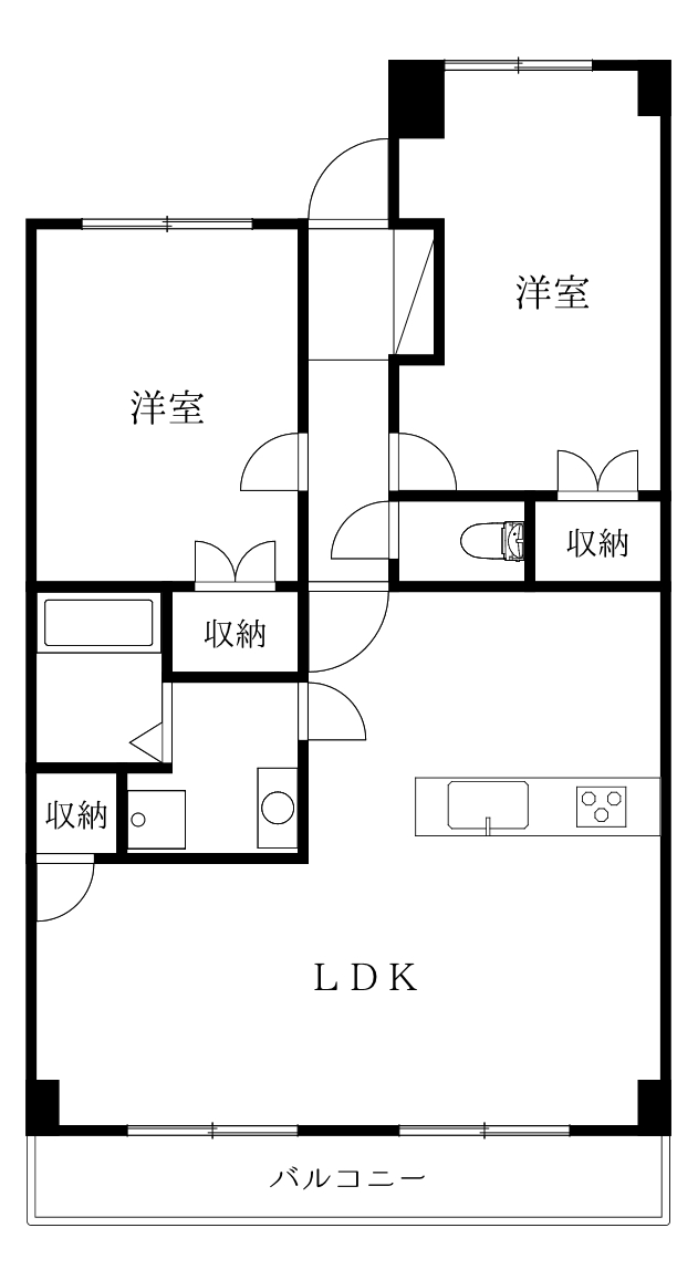 徳島県徳島市中吉野町４（マンション）の賃貸物件の間取り