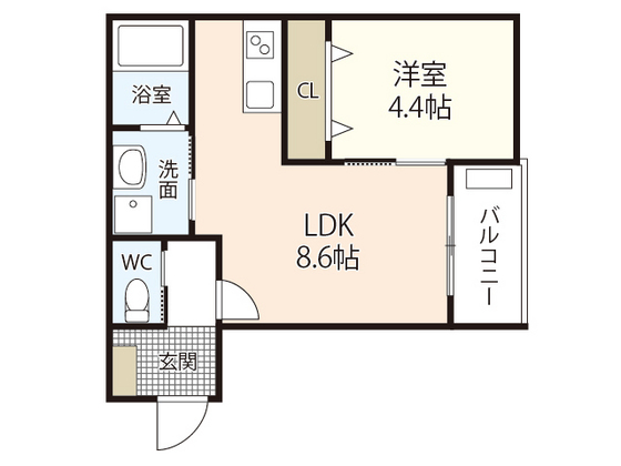 広島市中区舟入南のアパートの間取り