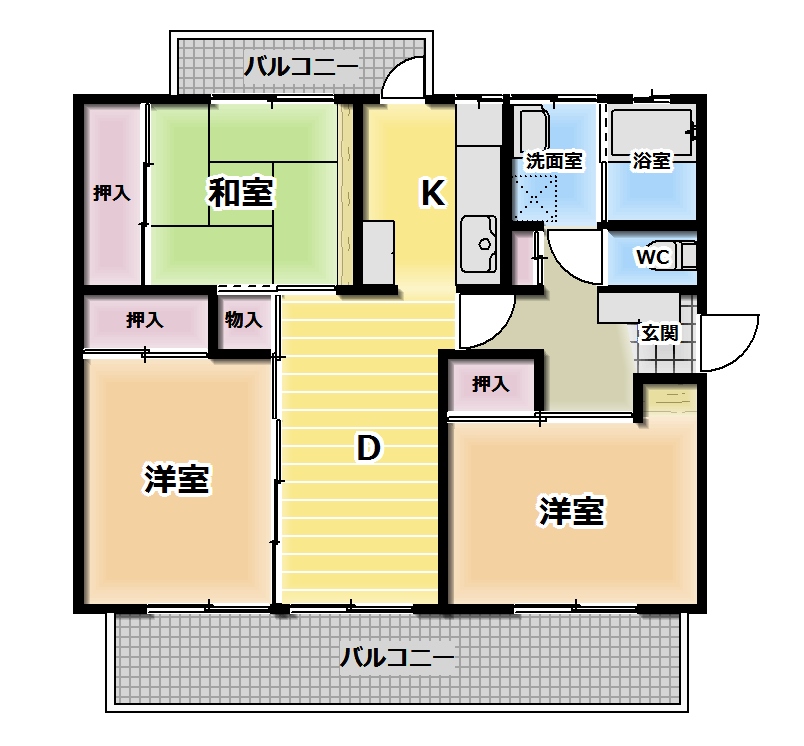 京都東山409棟４０9棟の間取り