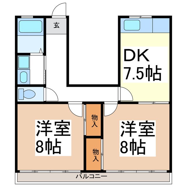 サニーハイツの間取り