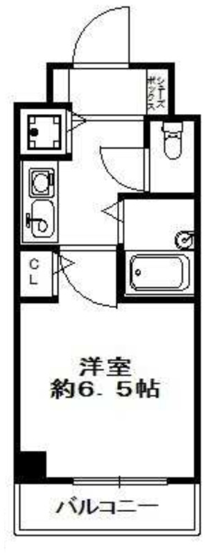 【大阪市中央区石町のマンションの間取り】