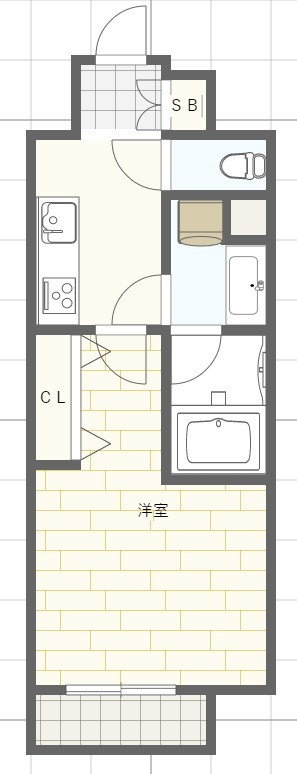 姫路市朝日町のマンションの間取り