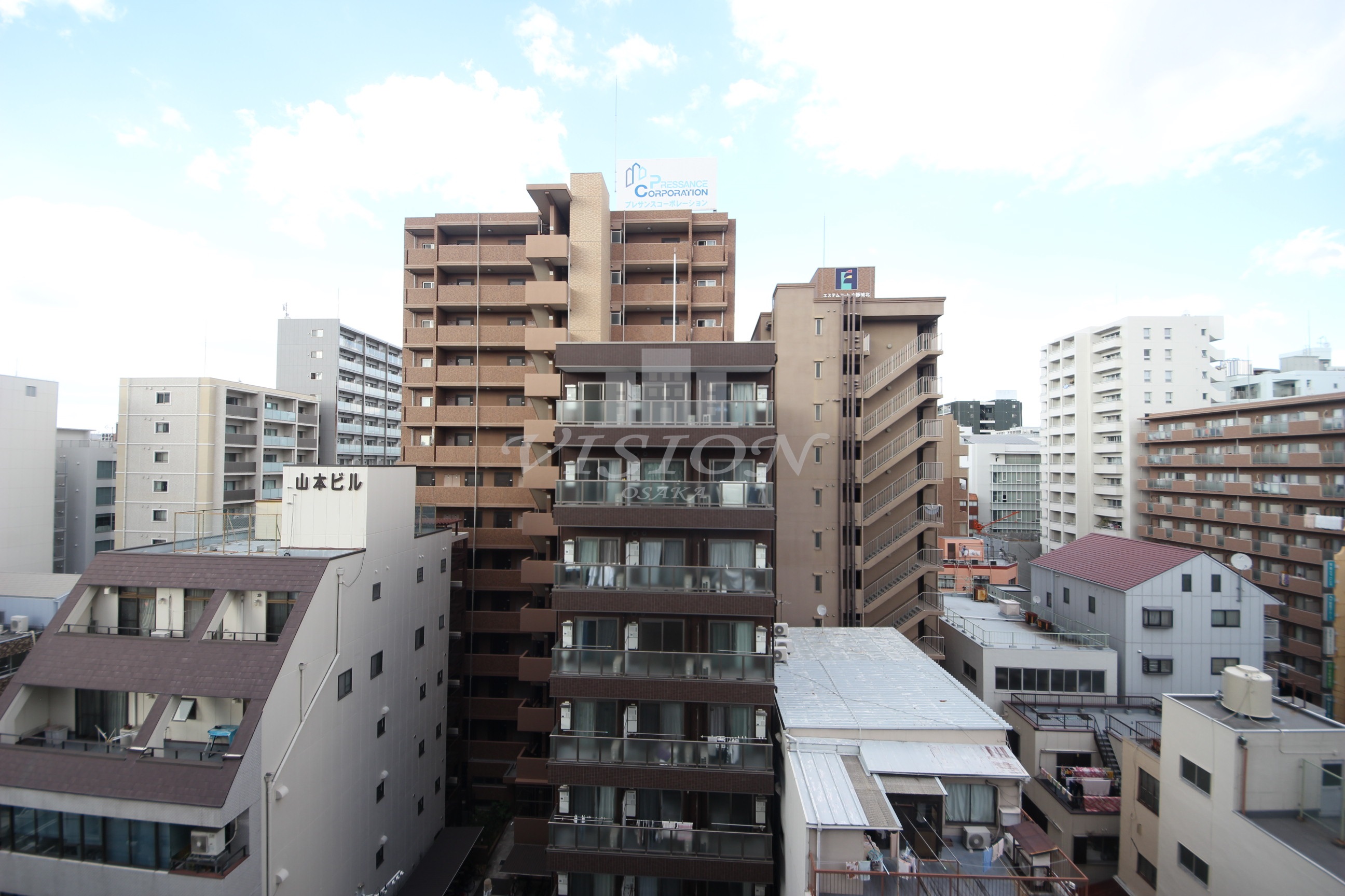 【大阪市北区天満のマンションの眺望】