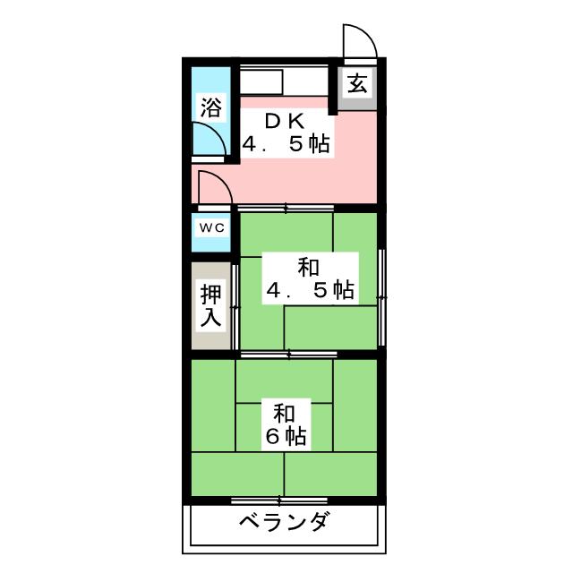 花ぞの荘の間取り